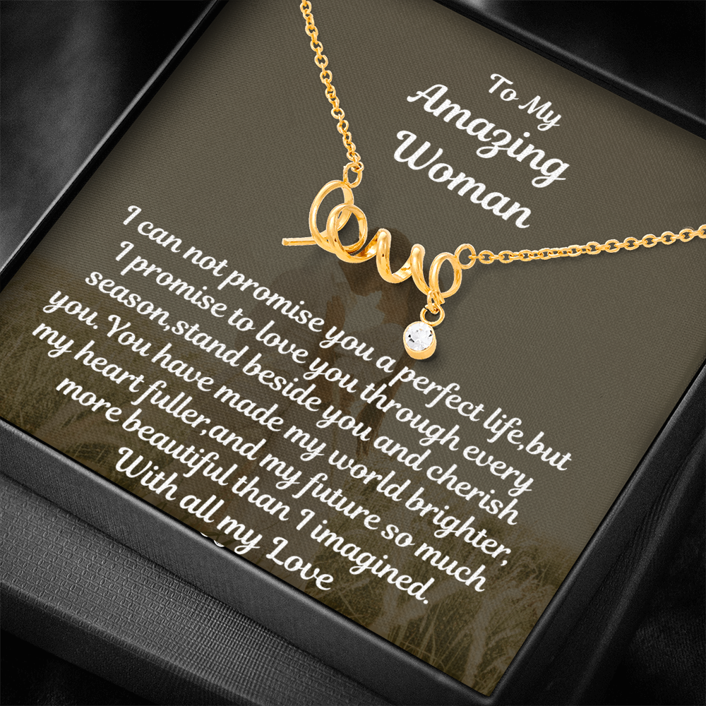 Scripted Love Necklace