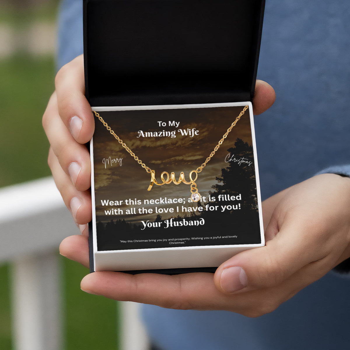 Scripted Love Necklace
