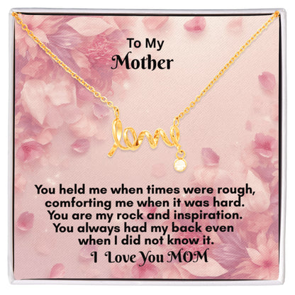 Scripted Love Necklace - Dainty Jewelry to Express Your Affection