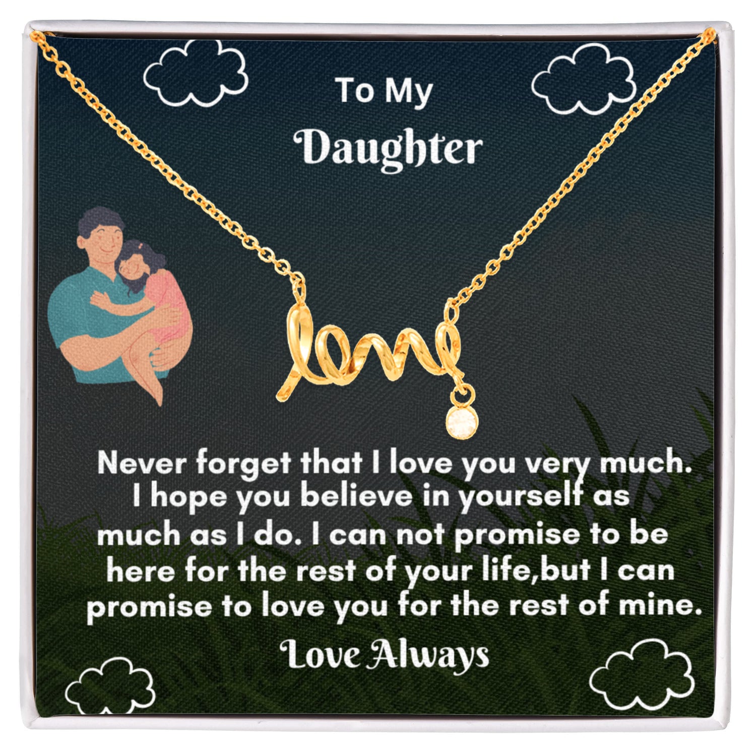 Scripted Love Necklace