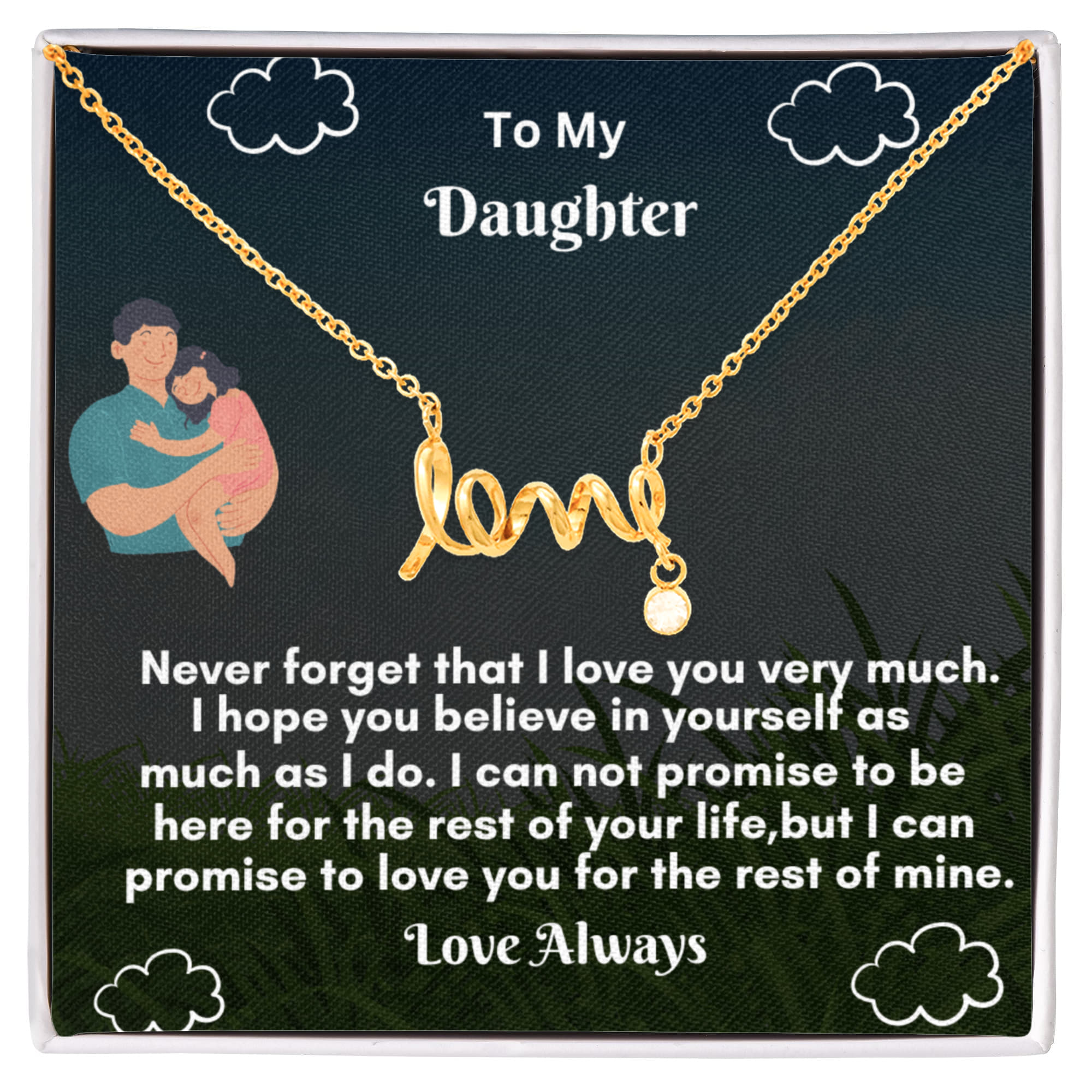 Scripted Love Necklace