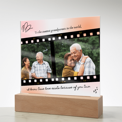 Personalized Acrylic Plaque for Grandparents: A Heartfelt Gift to Cherish Forever