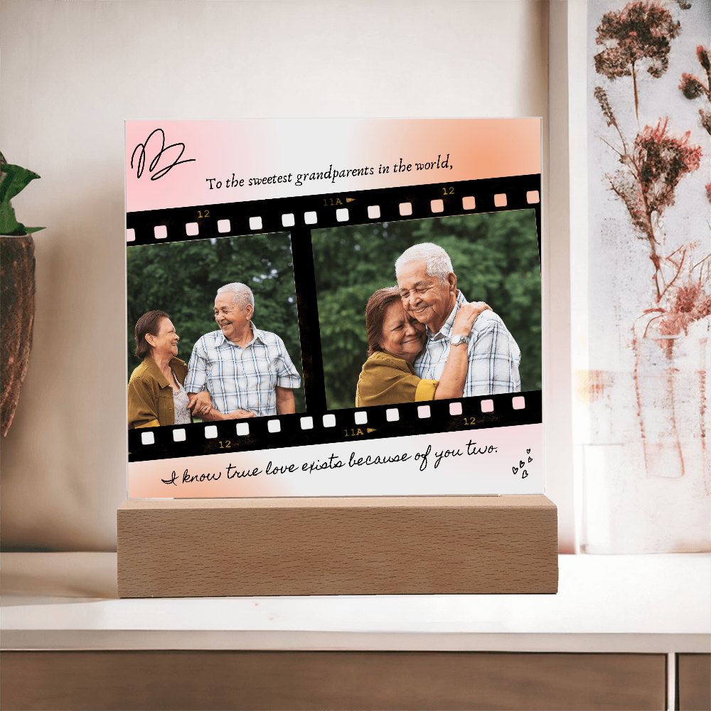 Personalized Acrylic Plaque for Grandparents: A Heartfelt Gift to Cherish Forever