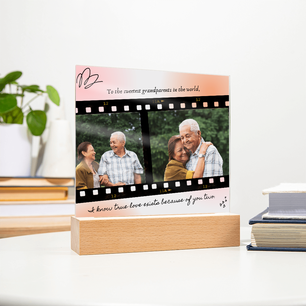 Personalized Acrylic Plaque for Grandparents: A Heartfelt Gift to Cherish Forever