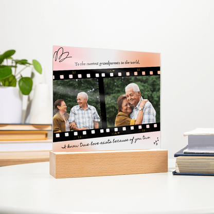 Personalized Acrylic Plaque for Grandparents: A Heartfelt Gift to Cherish Forever