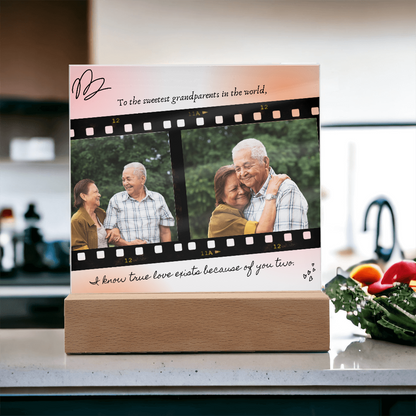 Personalized Acrylic Plaque for Grandparents: A Heartfelt Gift to Cherish Forever