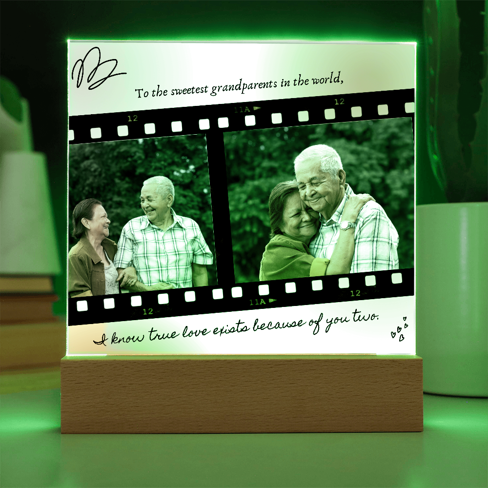 Personalized Acrylic Plaque for Grandparents: A Heartfelt Gift to Cherish Forever