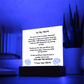 Square Acrylic Plaque