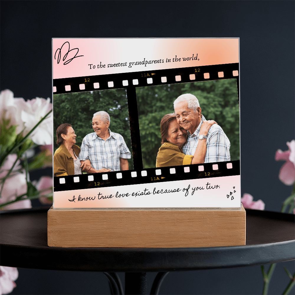 Personalized Acrylic Plaque for Grandparents: A Heartfelt Gift to Cherish Forever