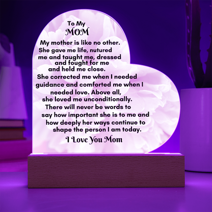 Heart Acrylic Plaque Gift: A Timeless Gesture for Mom