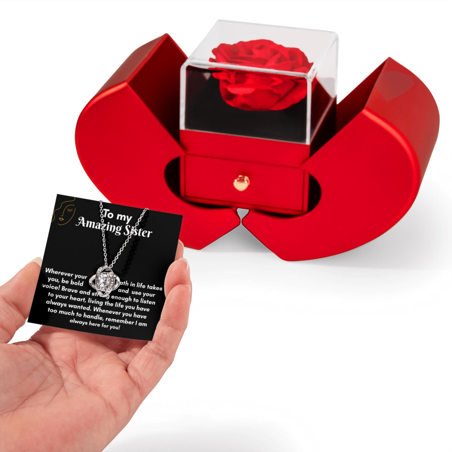 Love Knot Necklace Gift Set