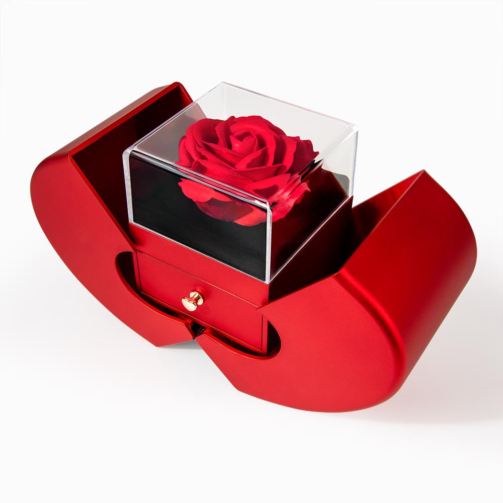 Our Love Knot Necklace and Rose Box Gift Set