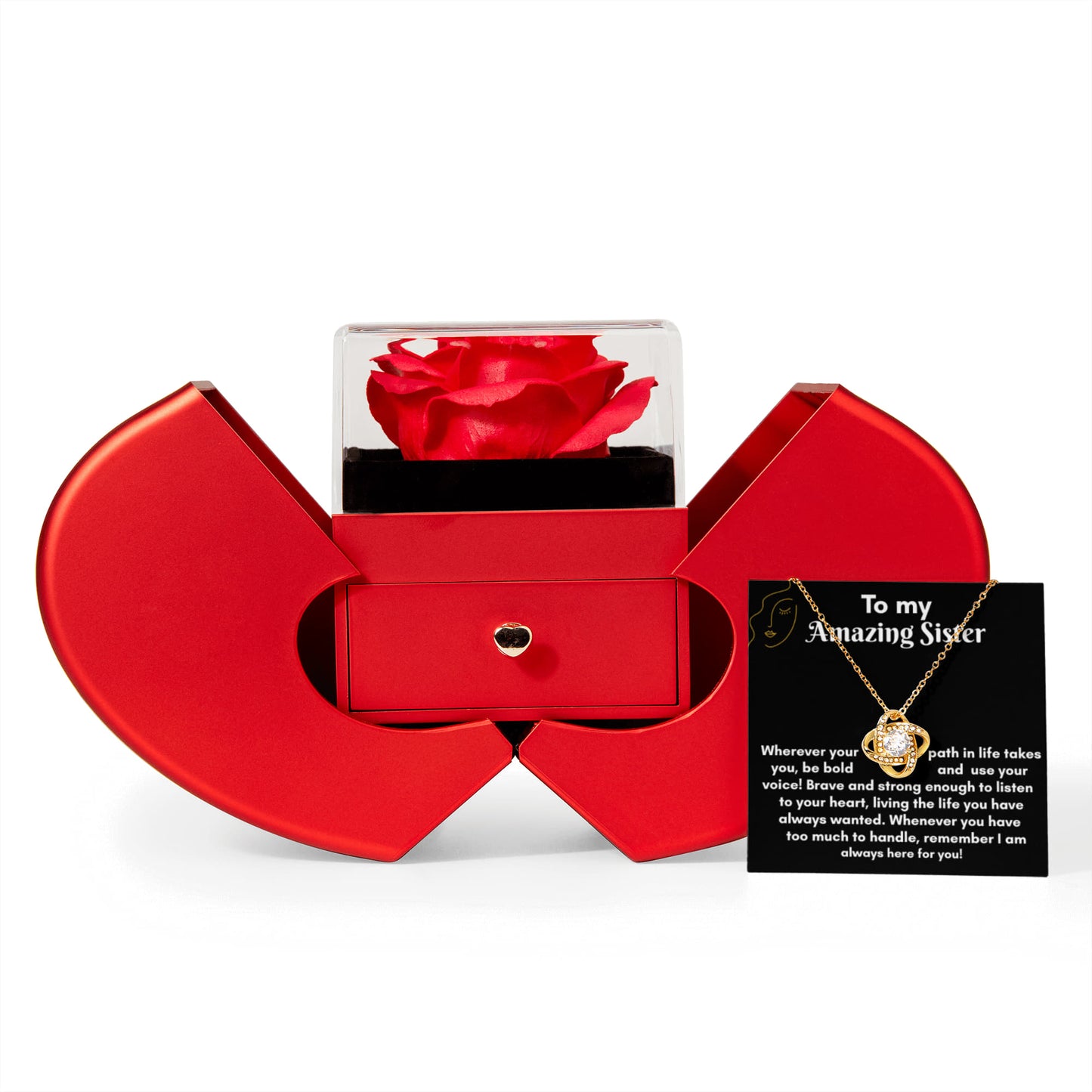 Love Knot Necklace Gift Set