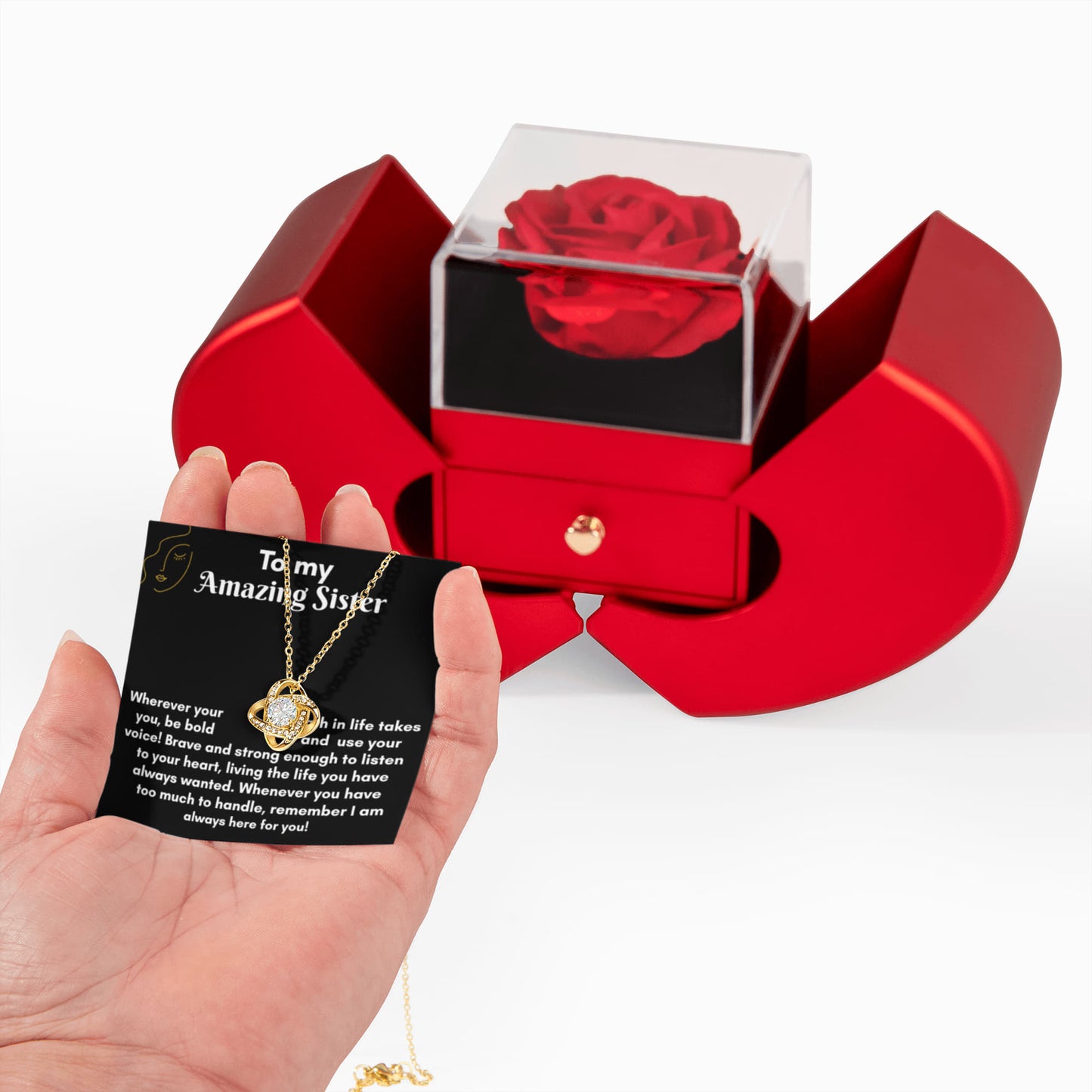 Love Knot Necklace Gift Set