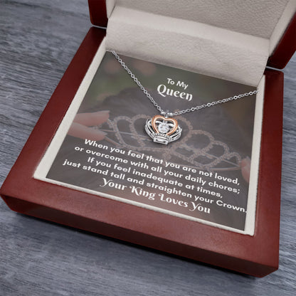Crown Pendant Necklace