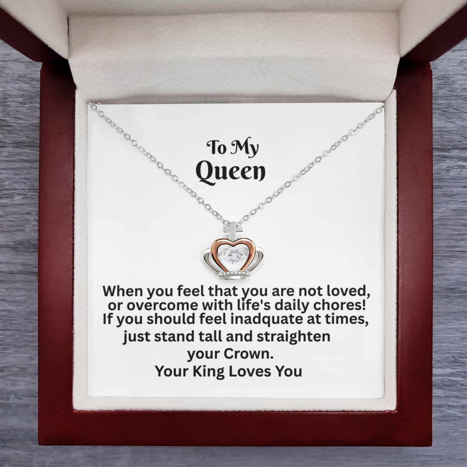 Crown Pendant Necklace