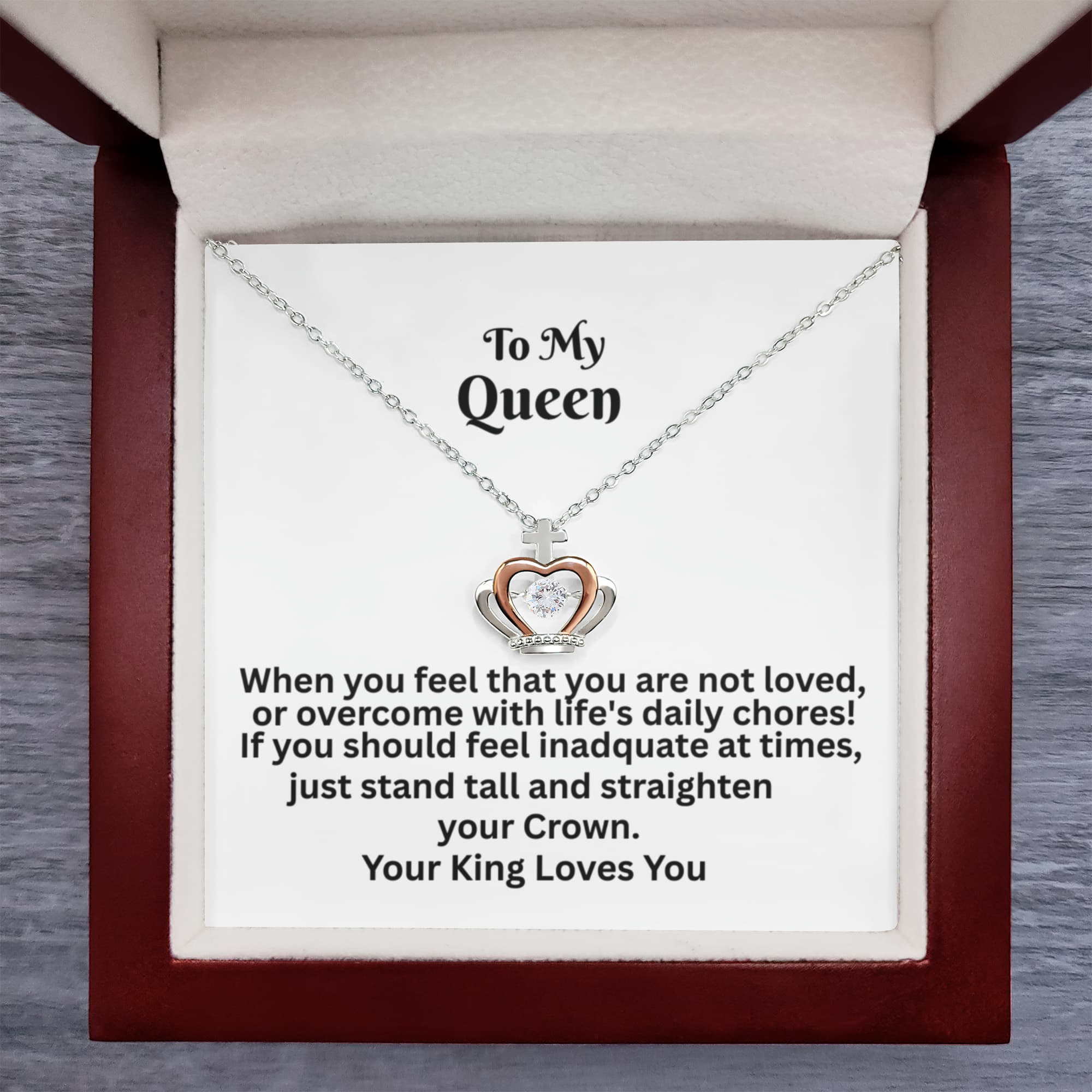 Crown Pendant Necklace