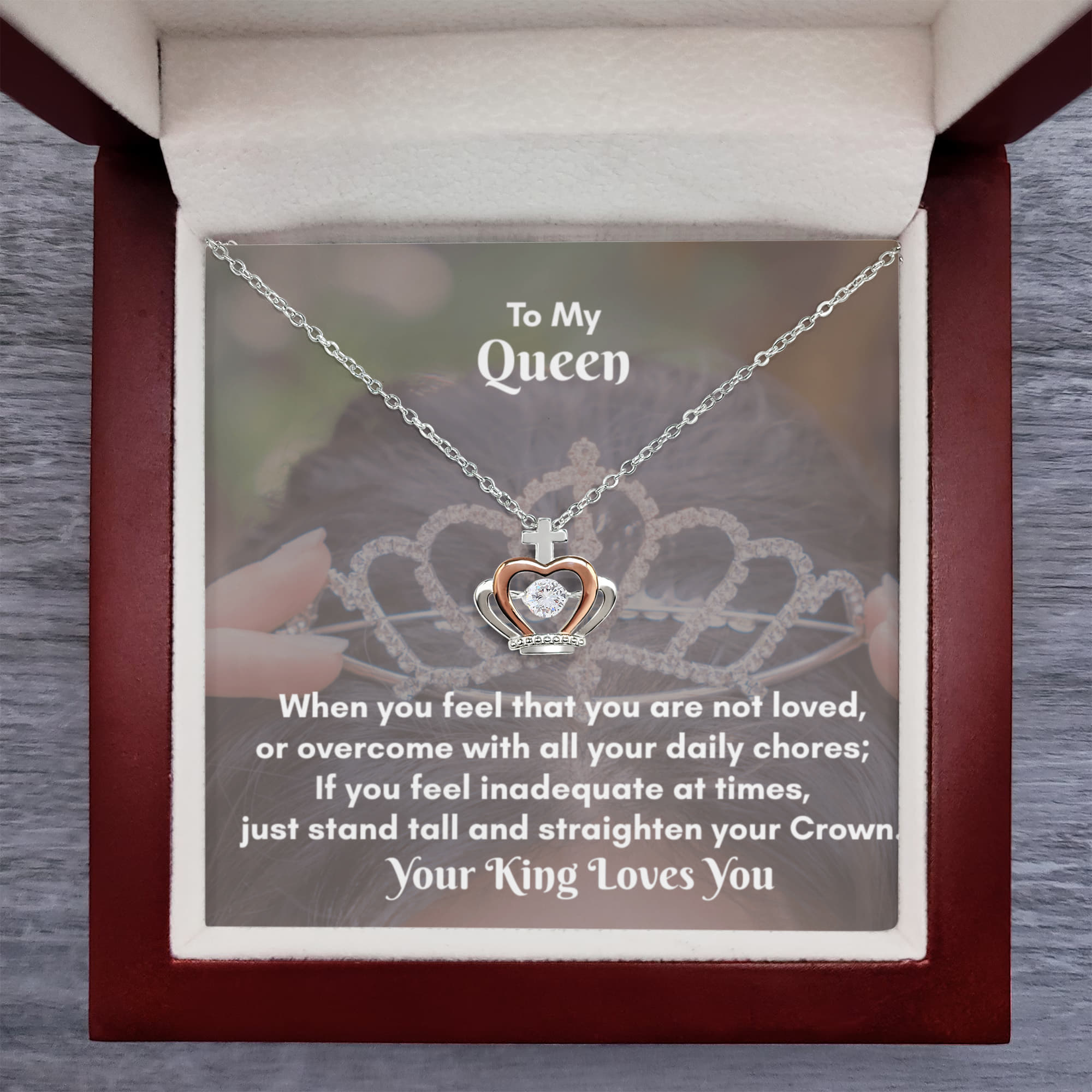 Crown Pendant Necklace