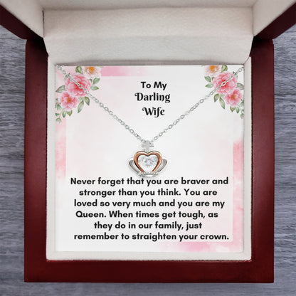 Elegant Crown Pendant Necklace - A Dazzling Gift of Royalty