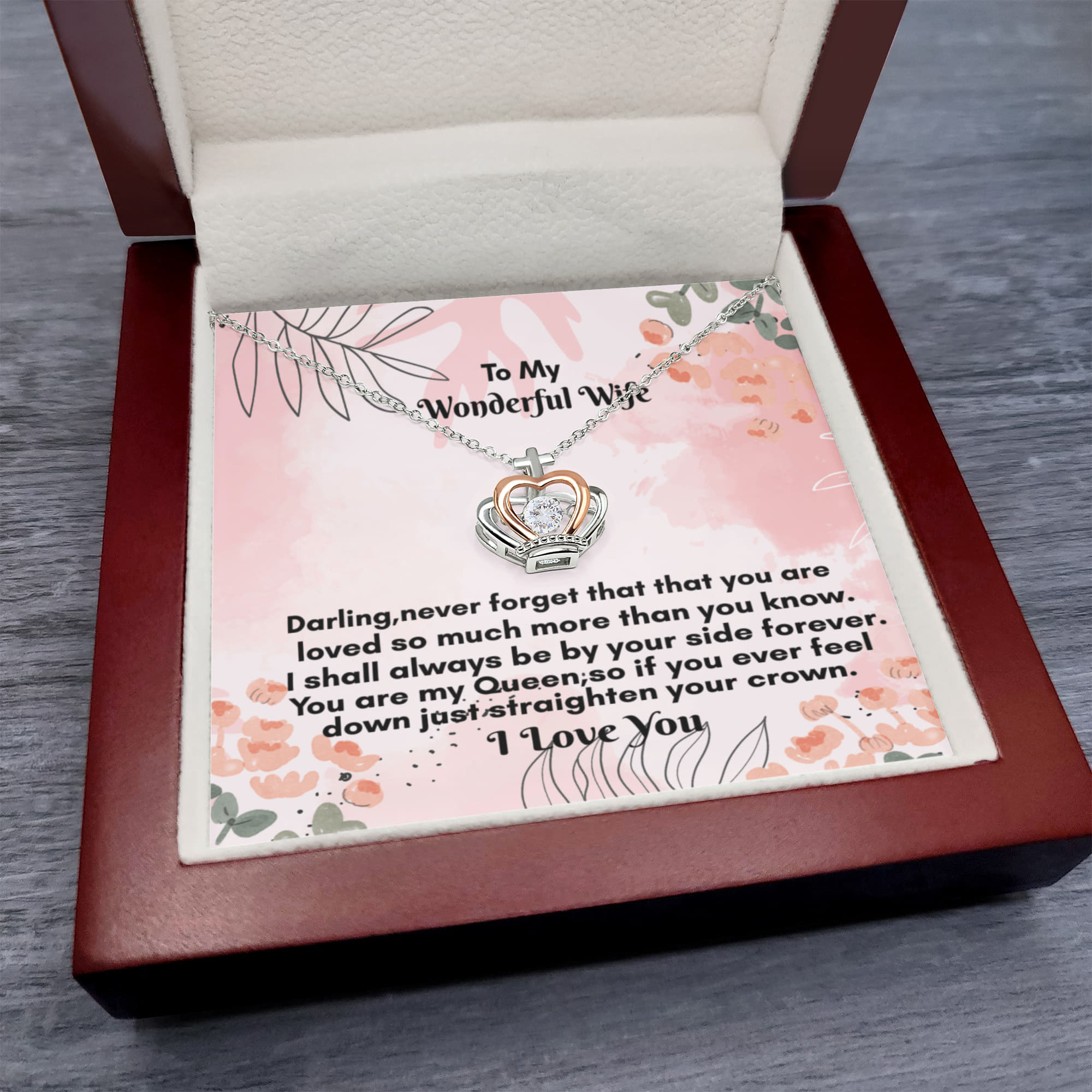Crown Pendant Necklace
