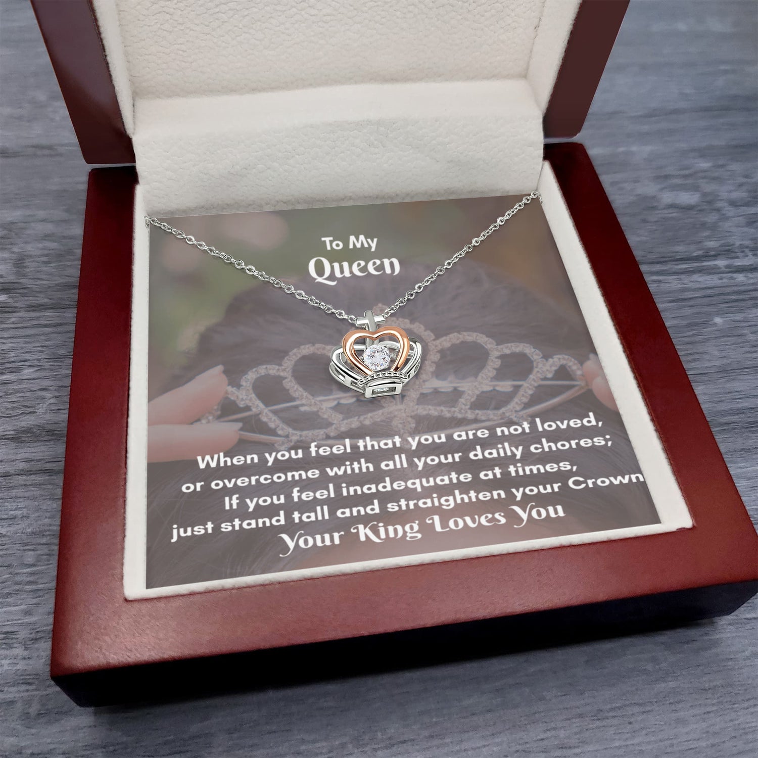 Crown Pendant Necklace