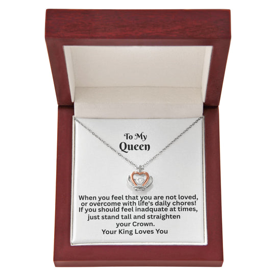 Crown Pendant Necklace