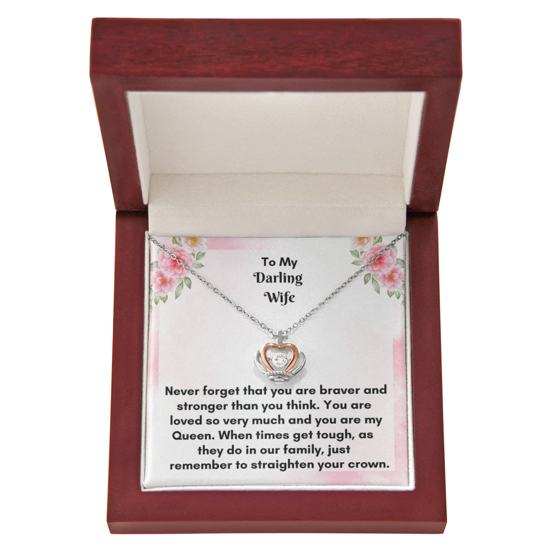 Elegant Crown Pendant Necklace - A Dazzling Gift of Royalty