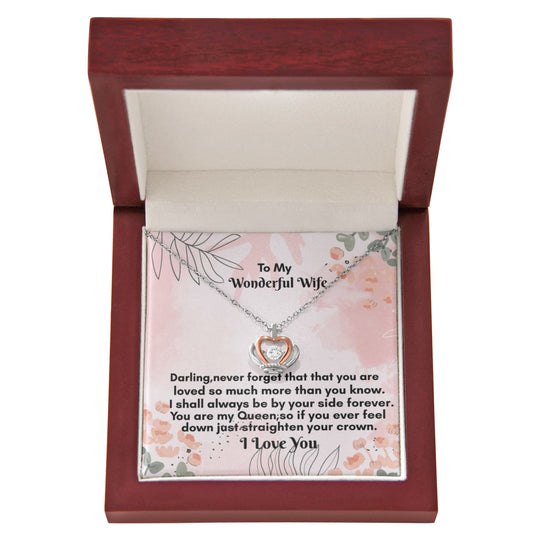 Crown Pendant Necklace