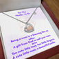 Baby Feet Heart Necklace