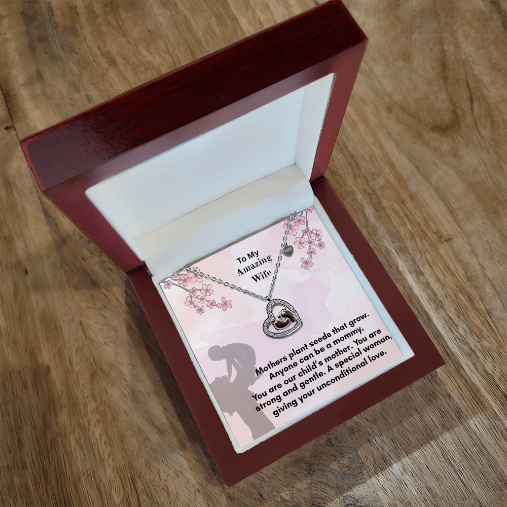 The Baby Feet Heart Necklace