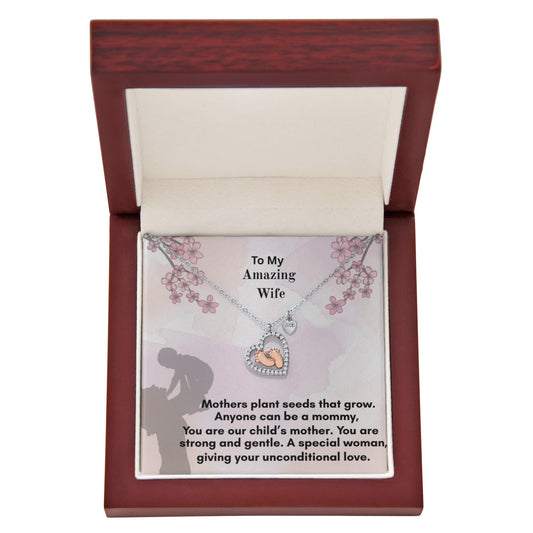 The Baby Feet Heart Necklace