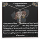For the Graduate- A Personalized Name Necklace with a Cap