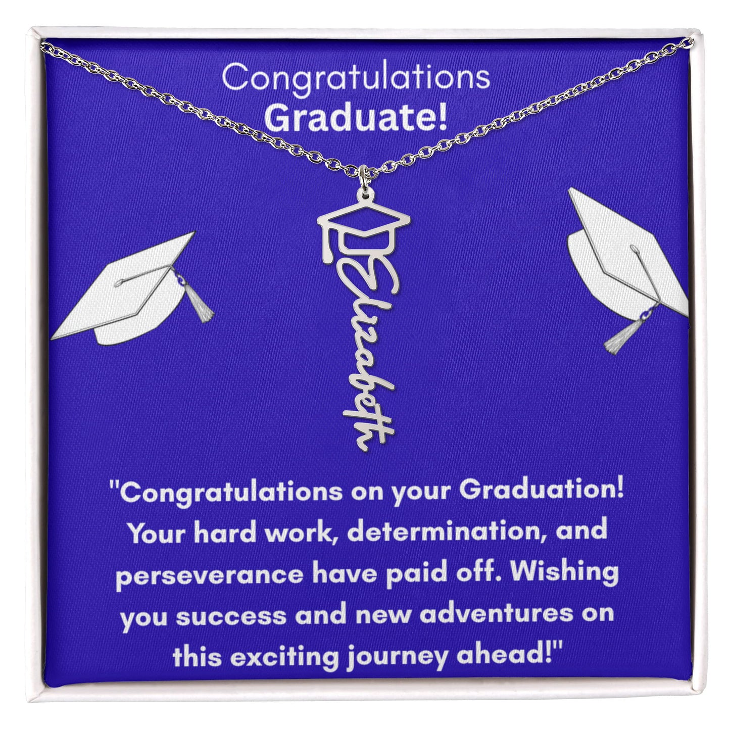Graduation Name Necklace