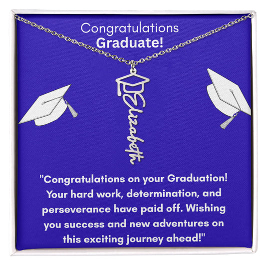 Graduation Name Necklace