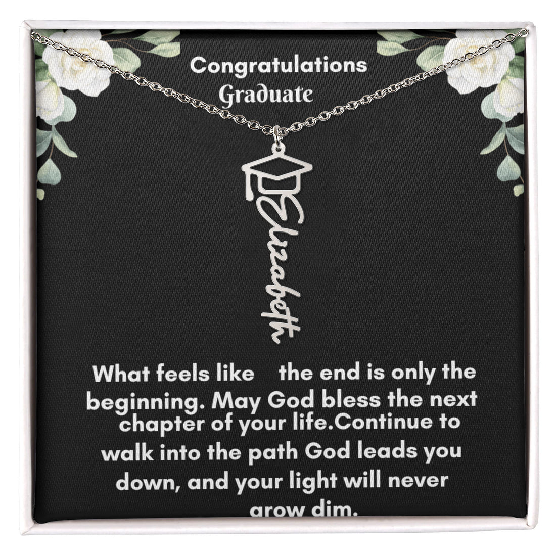 Personalized Graduation Necklace – A Cherished Keepsake for Celebrating Achievements