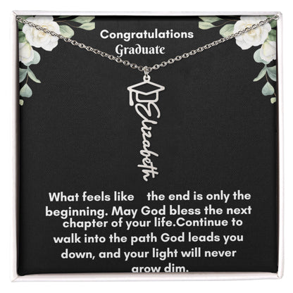 Personalized Graduation Necklace – A Cherished Keepsake for Celebrating Achievements
