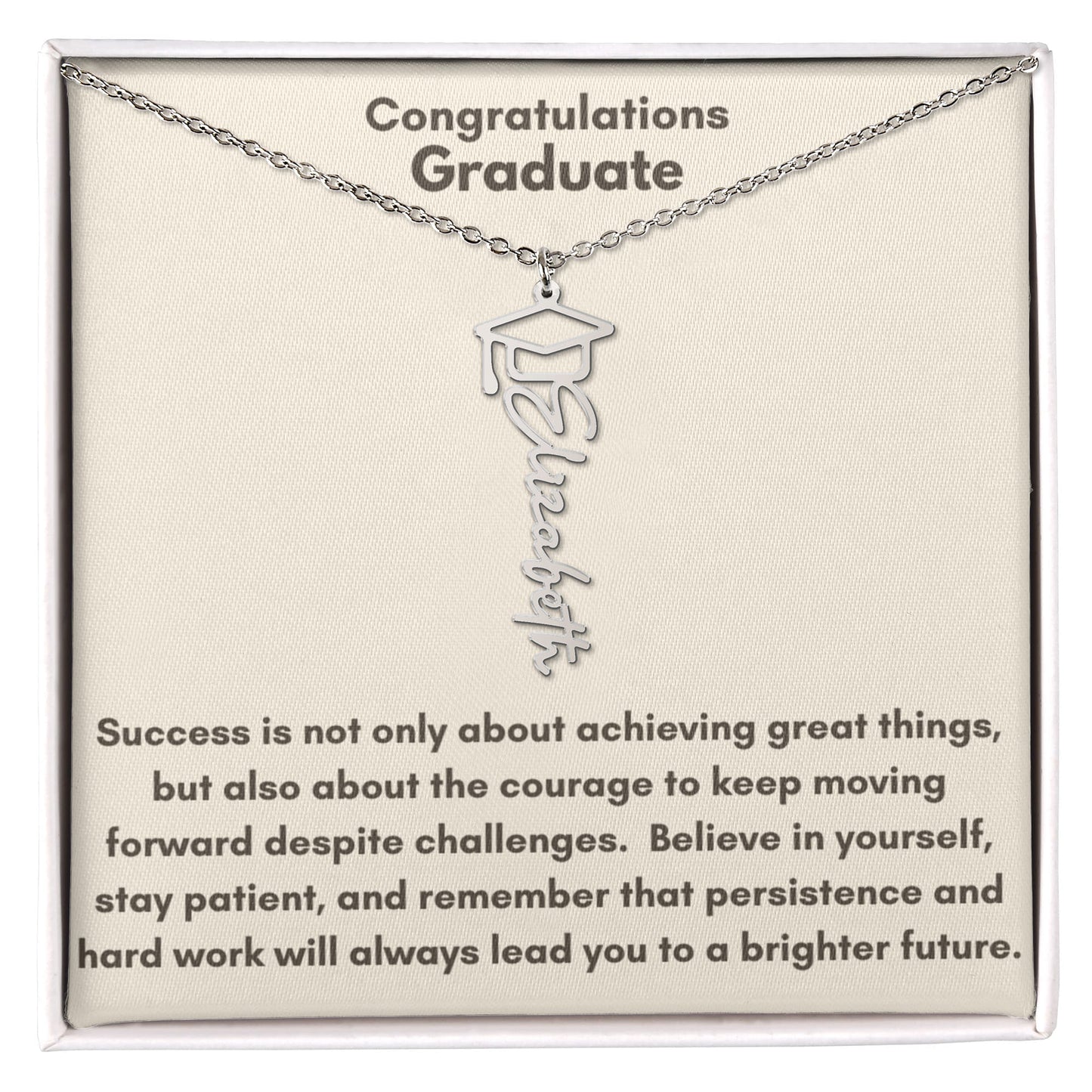 Graduation Name Necklace