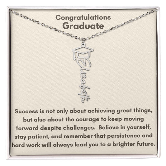 Graduation Name Necklace