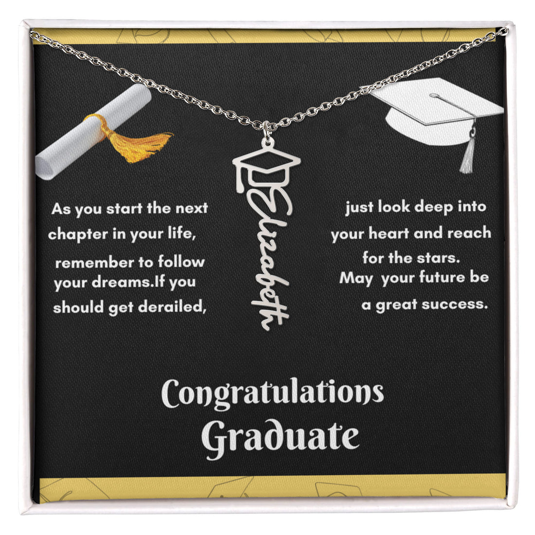 Personalized Graduation Necklace - Celebrate Your Achievements in Style