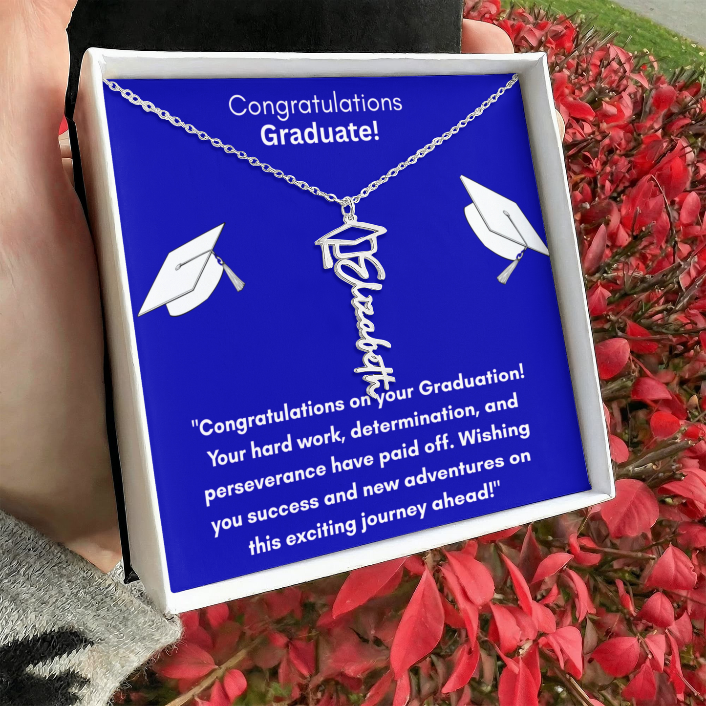 Graduation Name Necklace