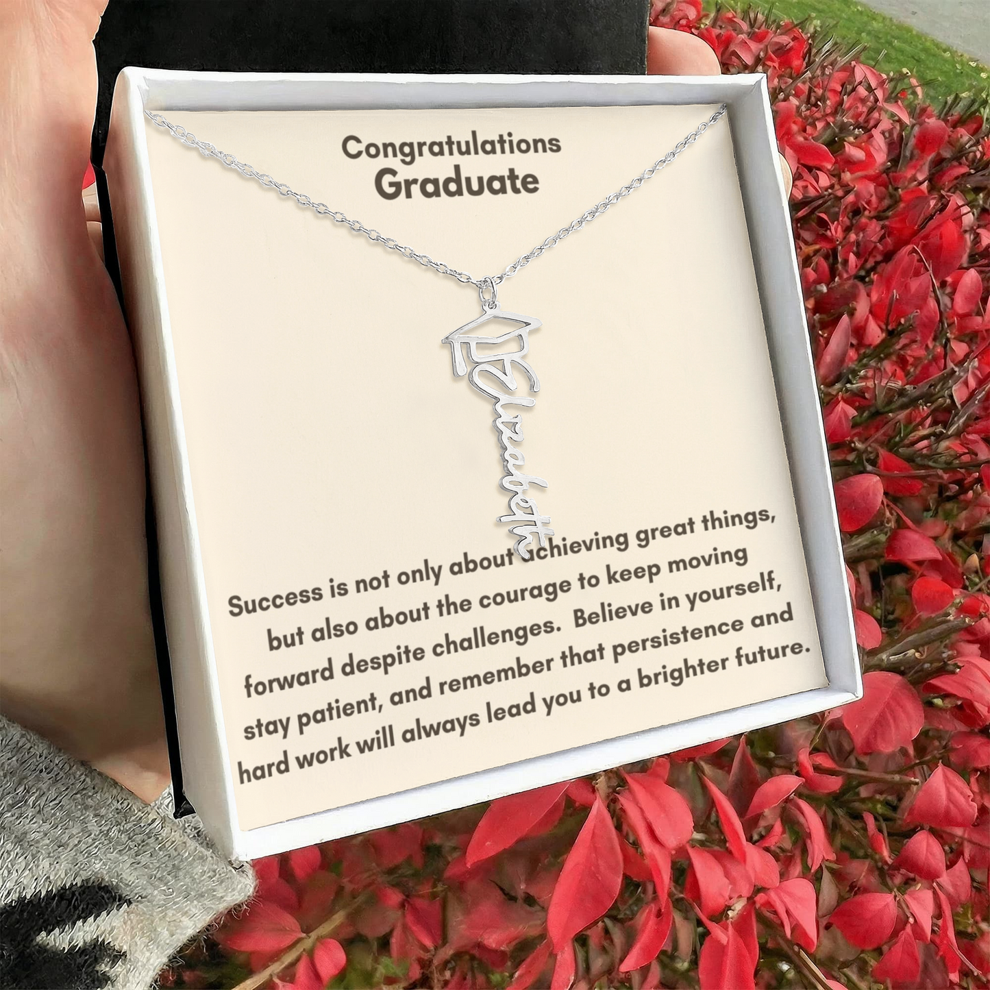 Graduation Name Necklace