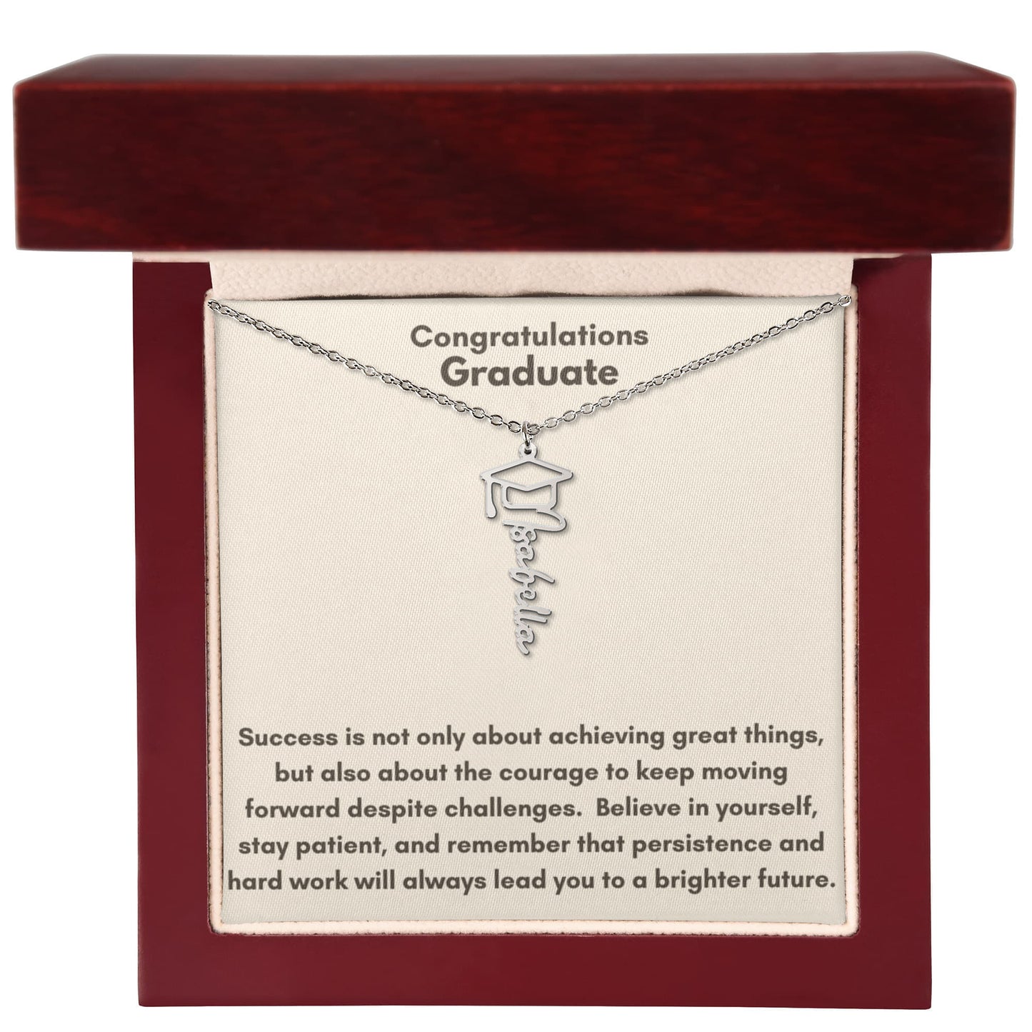 Graduation Name Necklace