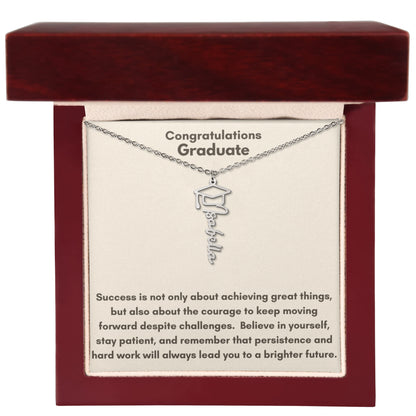 Personalized Graduation Name Necklace - A Timeless Keepsake for Celebrating Achievements