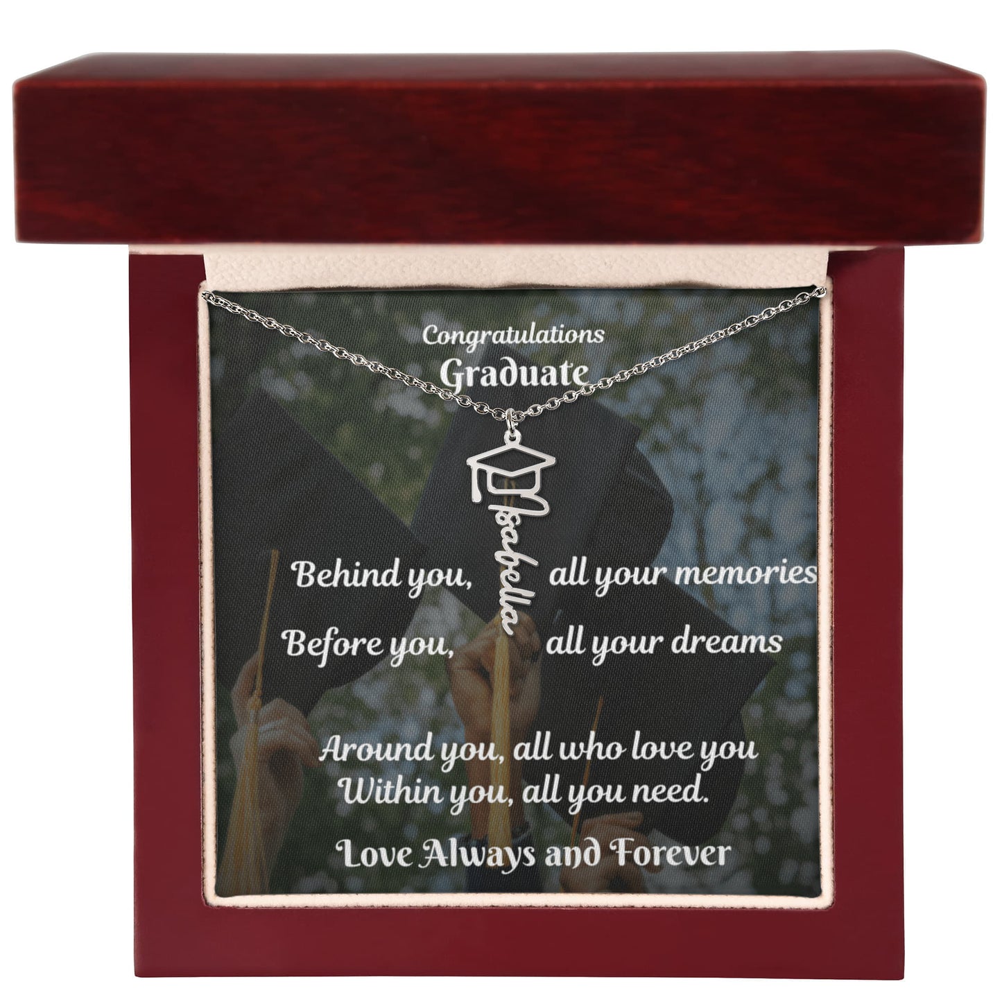 Graduation Name Necklace