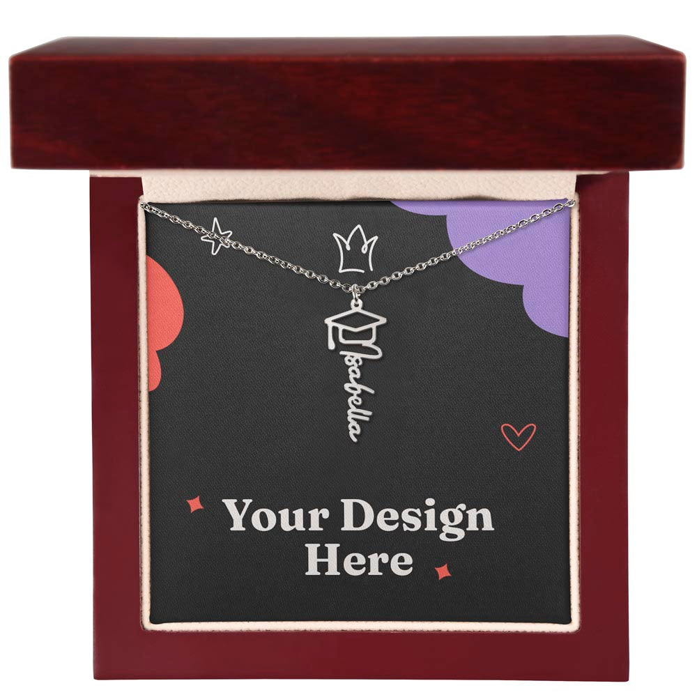 Our Graduation Name Necklace
