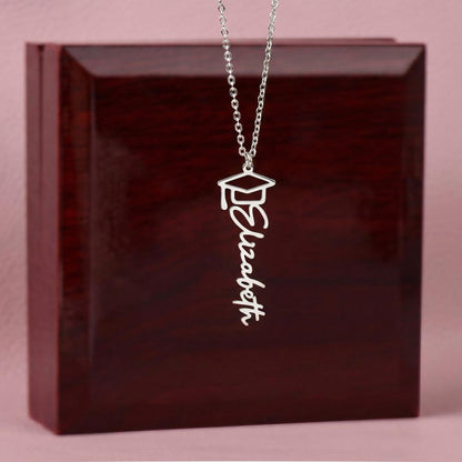 Personalized Graduation Name Necklace - Celebrate Success in Style