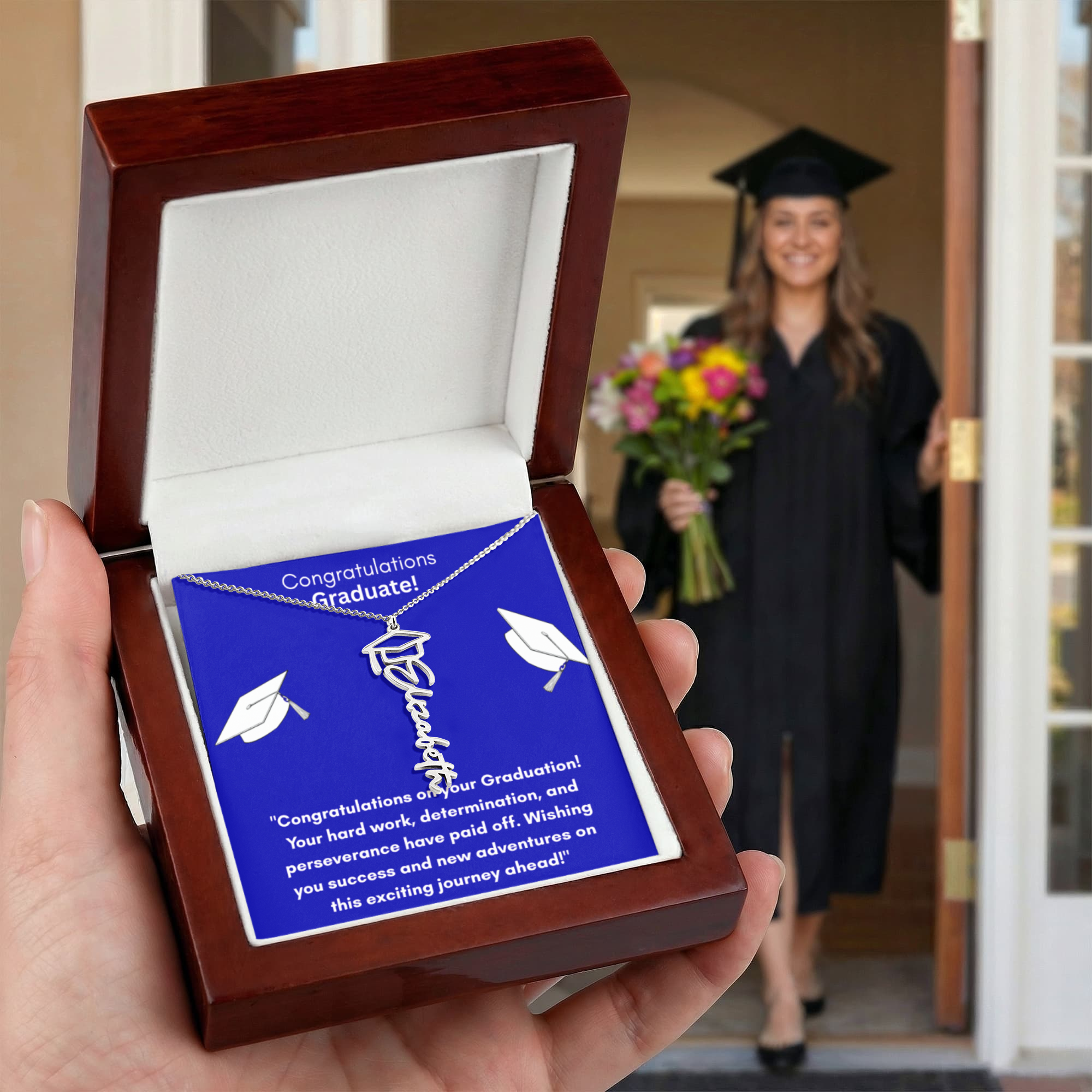 Personalized Graduation Name Necklace: A Cherished Keepsake for Remarkable Achievements