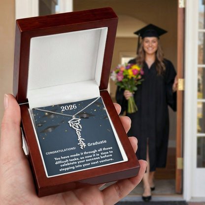 Personalized Graduation Necklace - A Cherished Keepsake for Celebrating Success