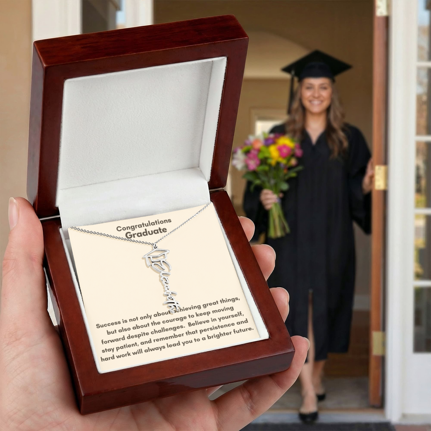 Graduation Name Necklace