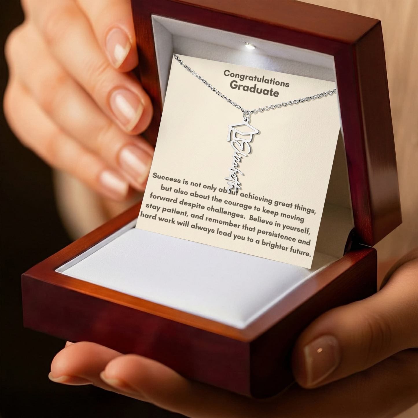 Graduation Name Necklace